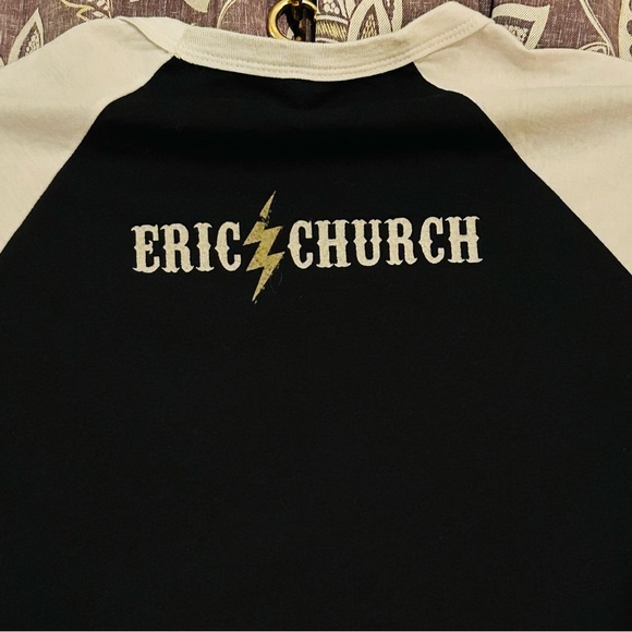 ERIC CHURCH LIVE tee Black and White - Picture 4 of 5